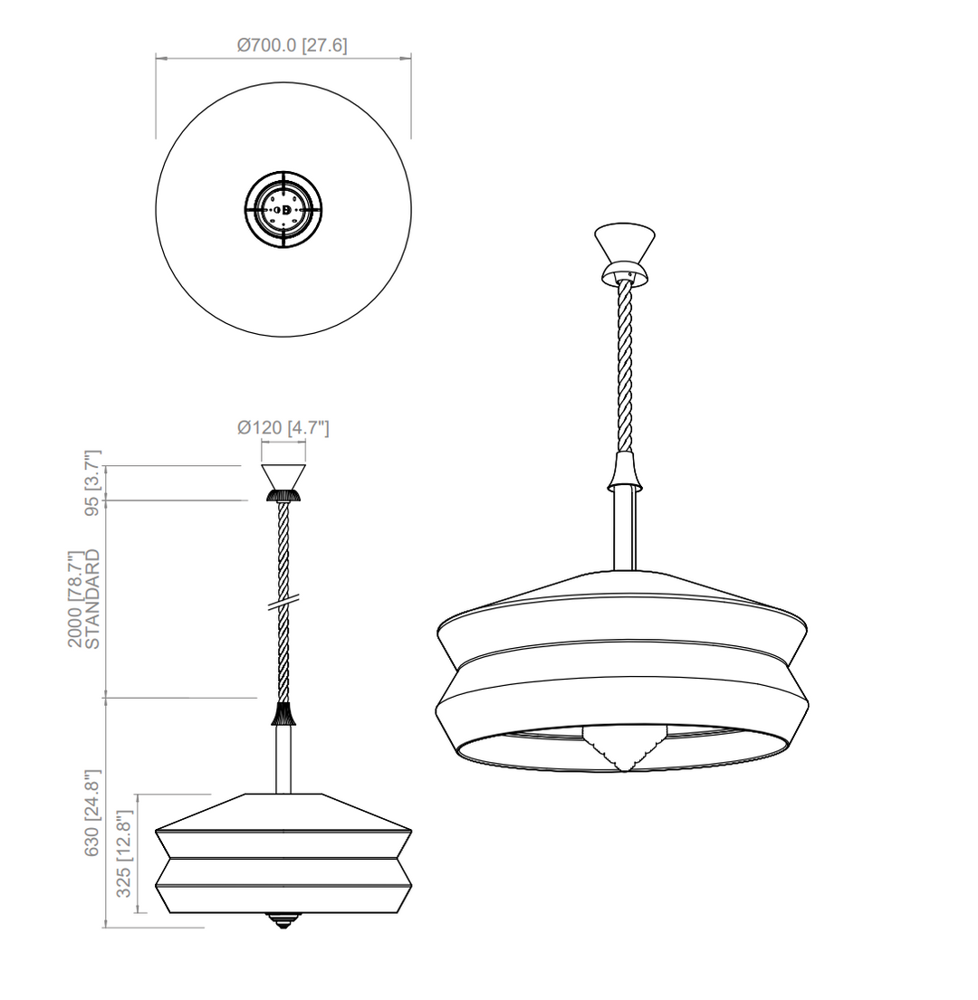 Calypso XL Outdoor Pendant