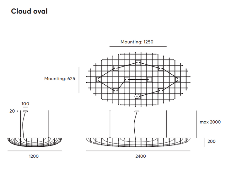 Cloud Oval LED