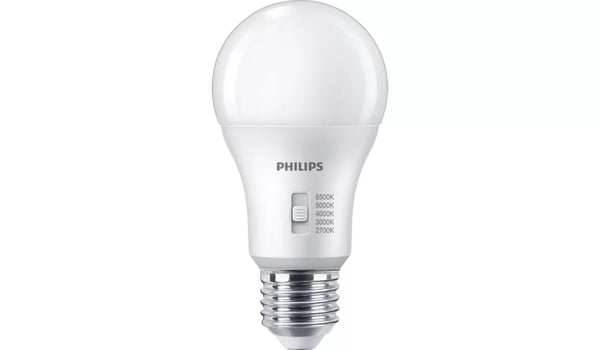 9w Dimmable E27 CCT selectable 2700k - 6500k