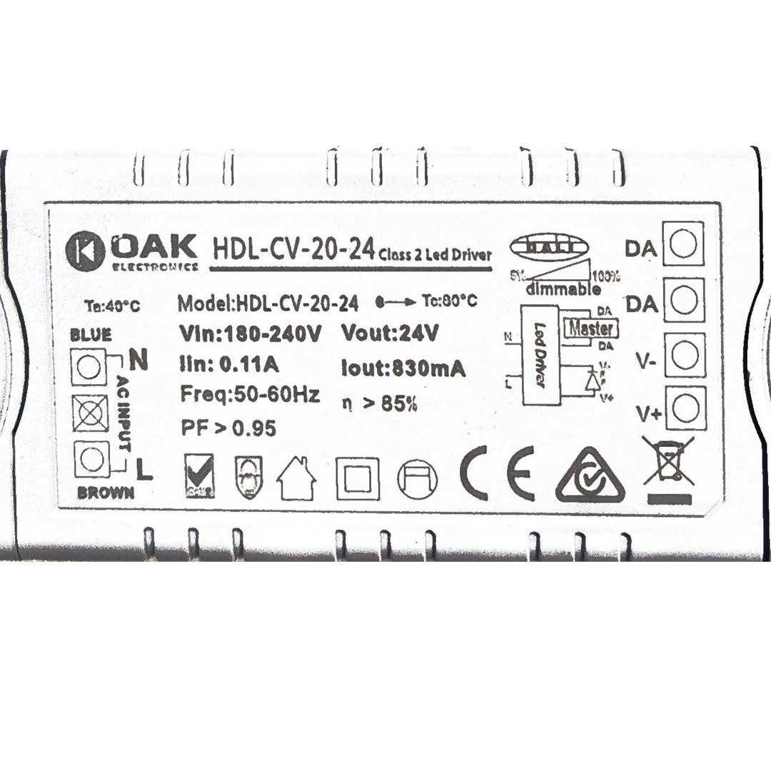 24v Dali dimmable Driver Max 20w