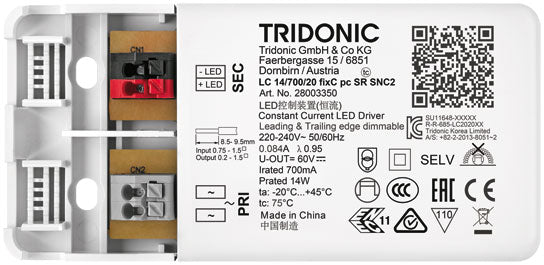 700ma Phase dimmable Driver 2w-14w