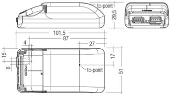 350mA Phase/1-10v driver 5w-10w