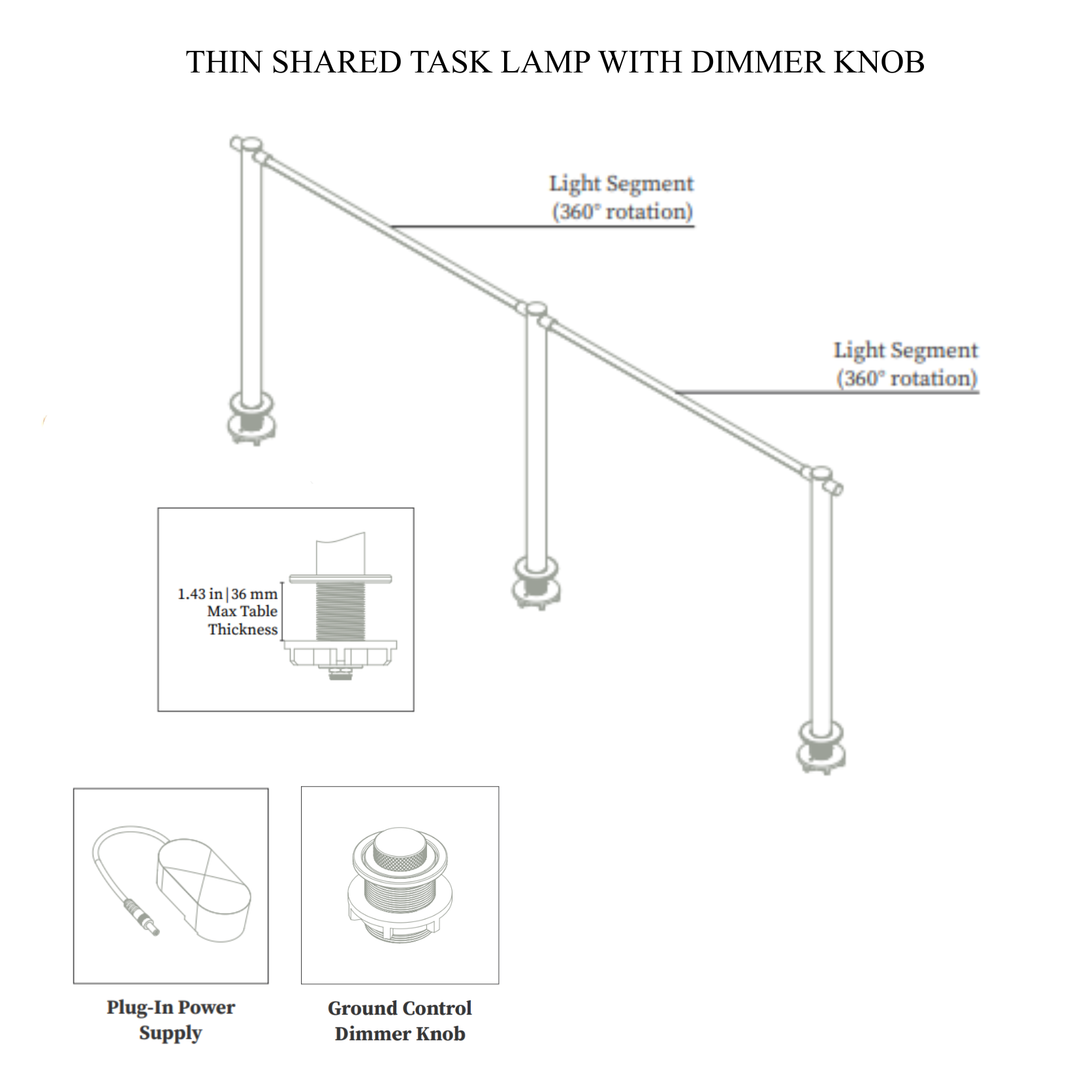 THIN Shared Task Lamp - Dimmer Knob