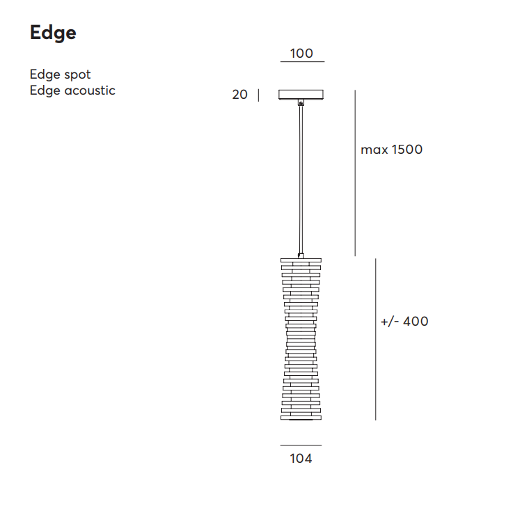 Edge Acoustic Fixture