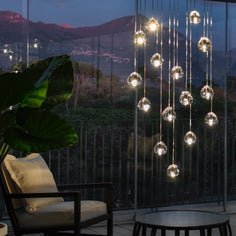 Mizu 15 Light Pendant - Rectangular Canopy
