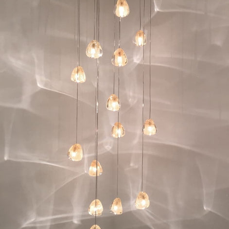 Mizu 15 Light Pendant - Rectangular Canopy