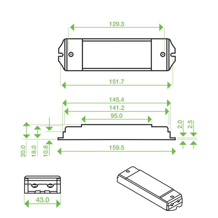 Constant Current Phase dimmable driver - Multi output 20w max