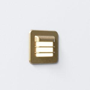 Arran Square Solid Brass Led