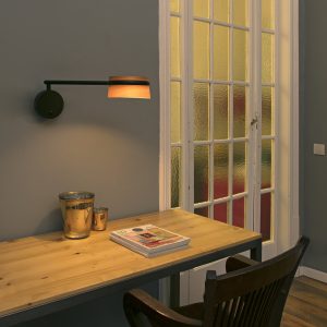 Loop Led Ash Tree Wall Lamp With Articulated