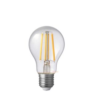 8w A60 Clear Filament Style LED lightbulb Dimmable 3000k