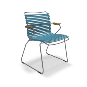 Ex Display Click Dining Chair with Armrest Petrol